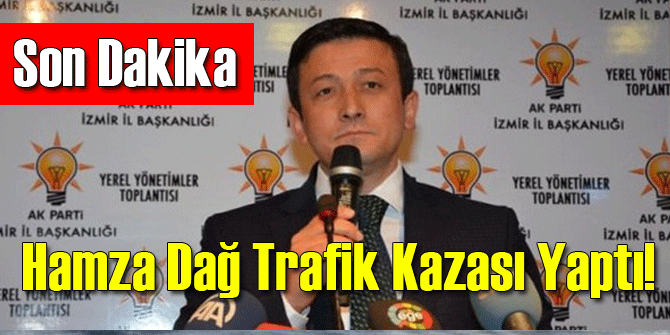 İzmir Milletvekili Hamza Dağ Kaza Yaptı