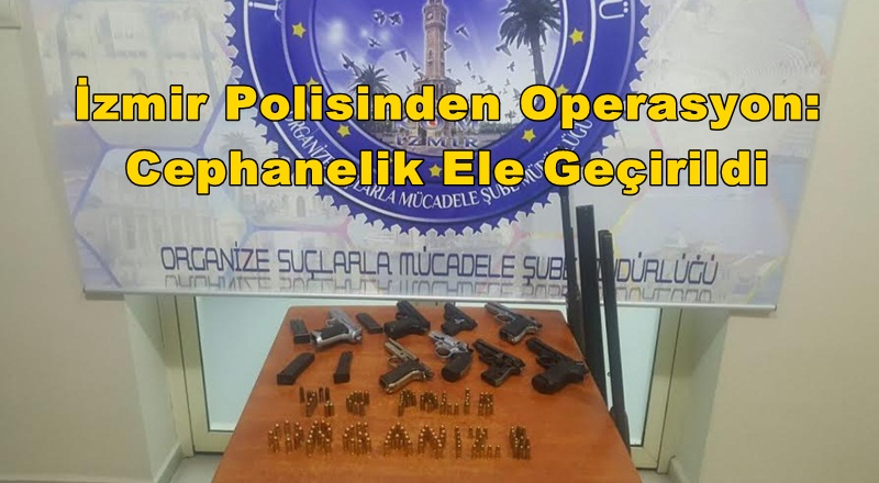 İzmir Polisinden Operasyon: Cephanelik Ele Geçirildi