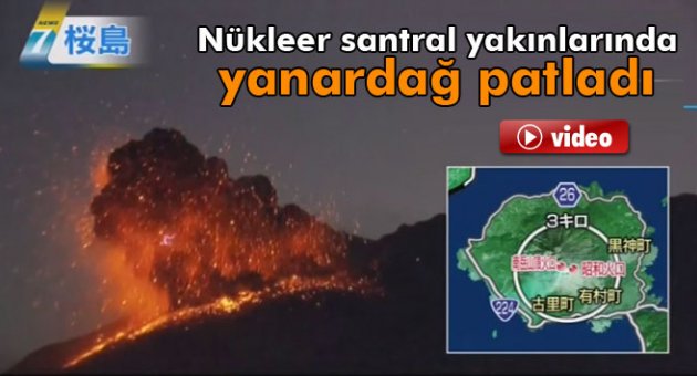 Japonya’daki yanardağda şiddetli patlama