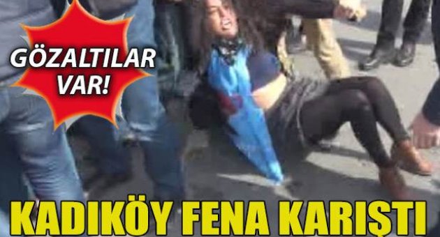 Kadıköy'de polis müdahalesi