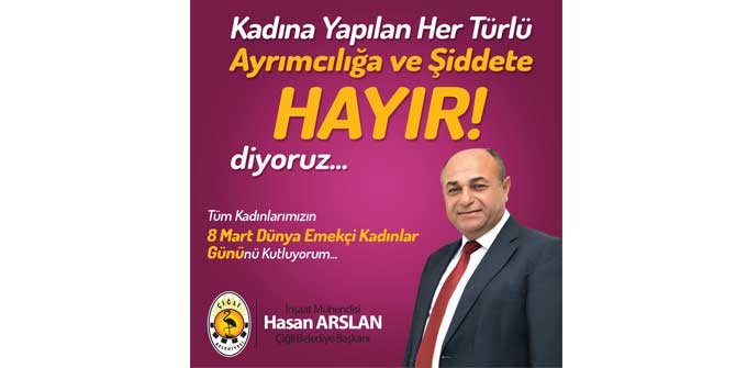 Kadına yönelik ayrımcılığa ve şiddete hayır