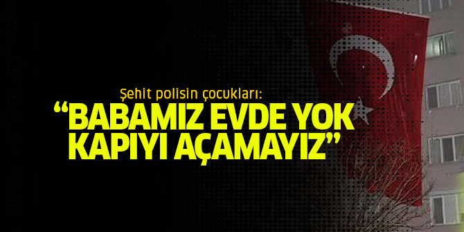 Kahraman şehidin çocukları tüm Türkiye'yi ağlattı