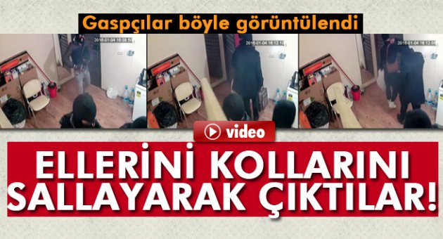 Kapkaç yapıp taksi gasp eden zanlılar kamerada