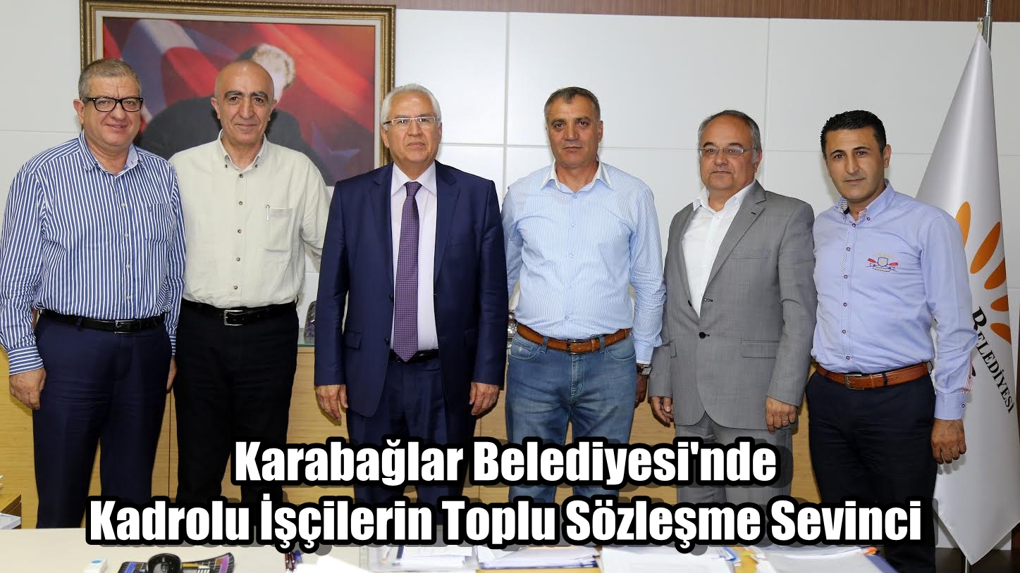 Karabağlar Belediyesi'nde Kadrolu İşçilerin Toplu Sözleşme Sevinci