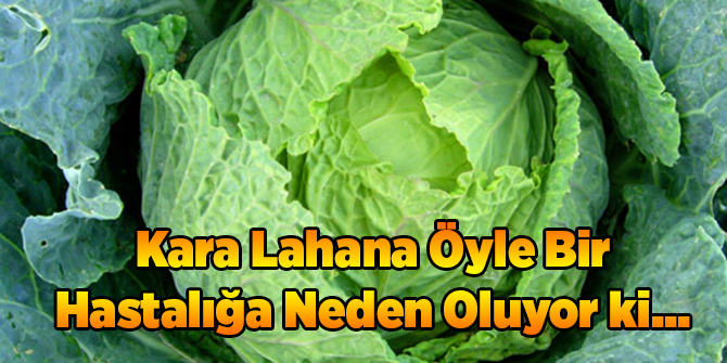 Kara Lahana Öyle Bir Hastalığa Neden Oluyor ki...