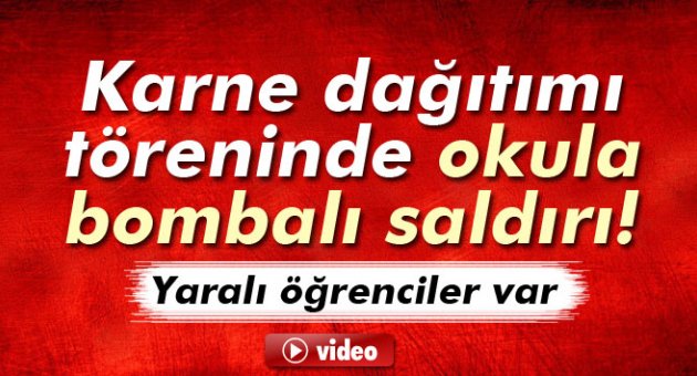 Karne dağıtım töreninde patlama: 5 öğrenci yaralı!