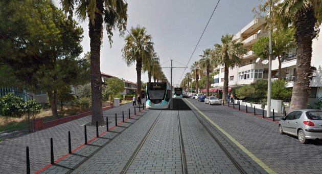 Karşıyaka tramvayı için geçici trafik düzeni
