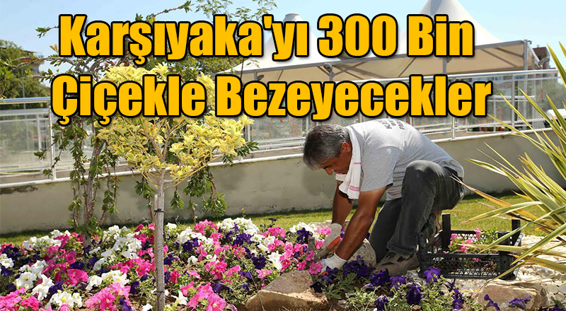 Karşıyaka'yı 300 Bin Çiçekle Bezeyecekler