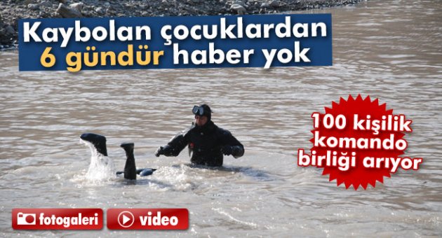 Kaybolan çocuklardan 6 gündür haber yok