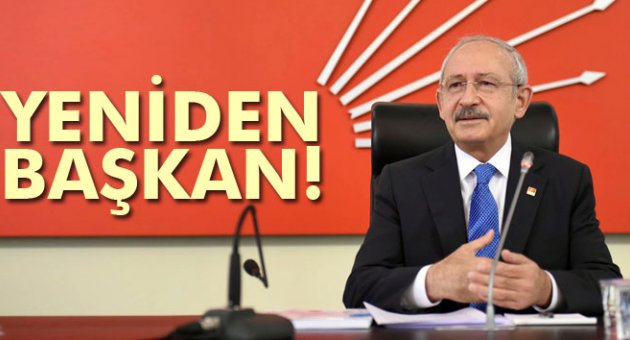 Kemal Kılıçdaroğlu yeniden genel başkan
