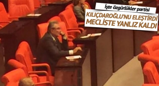 Kılıçdaroğlu'nu eleştirdi yanlız kaldı