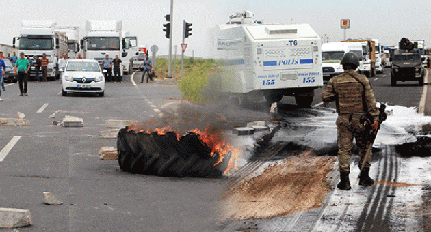 Kızıltepeli çiftçiler, elektrik kesintilerini İpek Yolu'nu kapatarak protesto etti