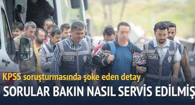 KPSS soruları flash bellekle servis edilmiş