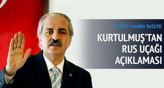 Kurtulmuş'tan Rus uçağı açıklaması