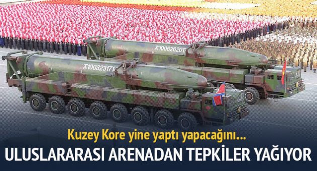 Kuzey Kore'den yine balistik füze denemesi
