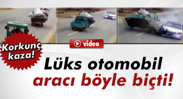 Lüks otomobil triportörü biçti
