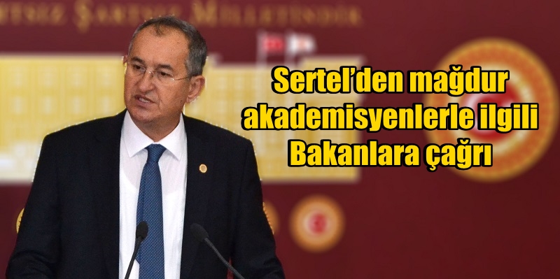 Mağdur akademisyenlerle ilgili Sertel'den çağrı