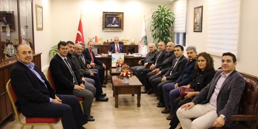 Mahmut Badem'i, eski çalışma arkadaşları ziyaret etti