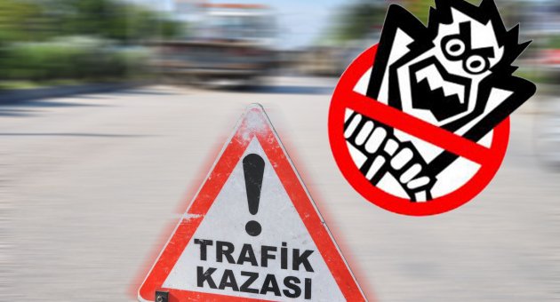 Makas yapan otomobil polis otosu ve çekiciye çarptı