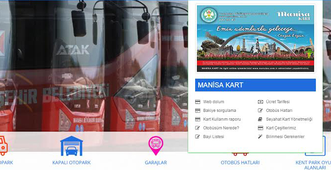 Manisa Kart İşlemleri Web Ortamında