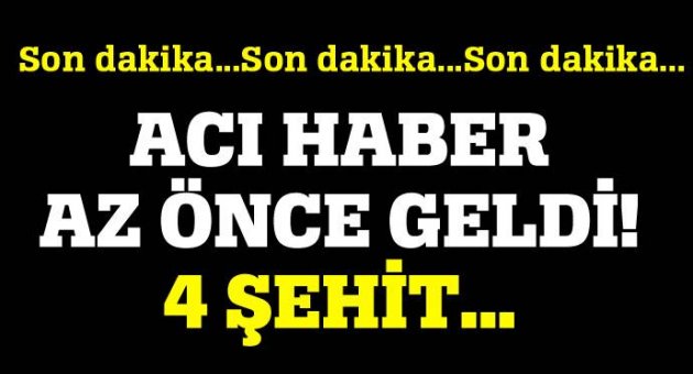 Mardin'de askeri aracın geçişinde patlama: 4 şehit, 7 yaralı