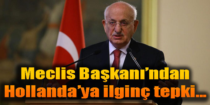 Meclis Başkanı'ndan Hollanda'ya ilginç tepki...