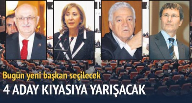Meclis başkanlığı için dört aday yarışacak
