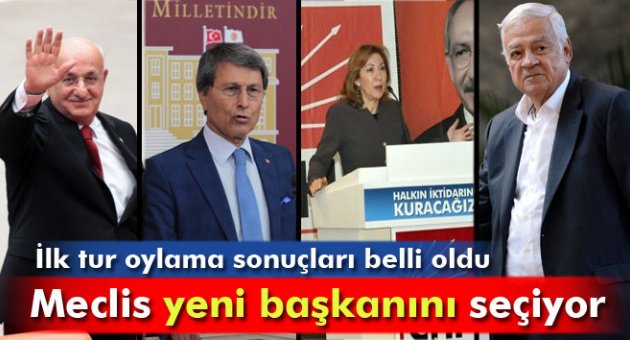 Meclis Başkanlığı seçiminde ilk tur sonuçları belli oldu