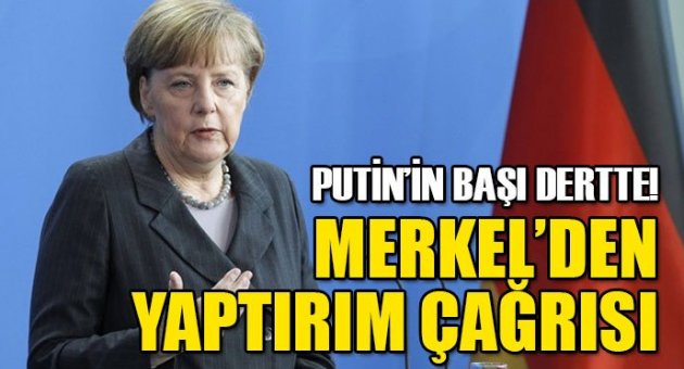 Merkel'den Rusya'ya ekonomik yaptırım