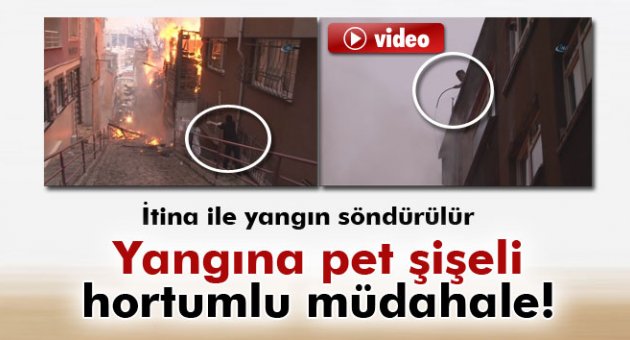 Metruk binadaki yangın mahalleliyi sokağa döktü