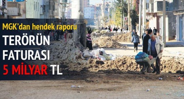 MGK'dan hendek raporu