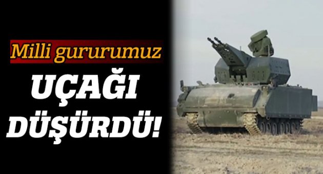 Milli gururumuz uçağı düşürdü!