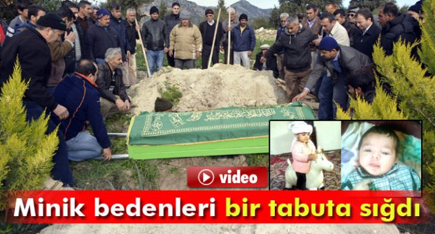 Minik bedenleri bir tabuta sığdı