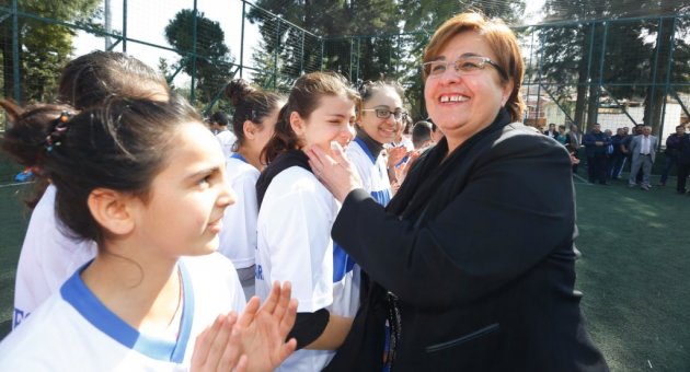 Minik sporcuların forma sevinci