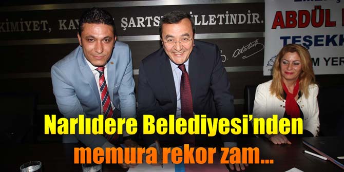 Narlıdere Belediyesi'nden memura rekor zam