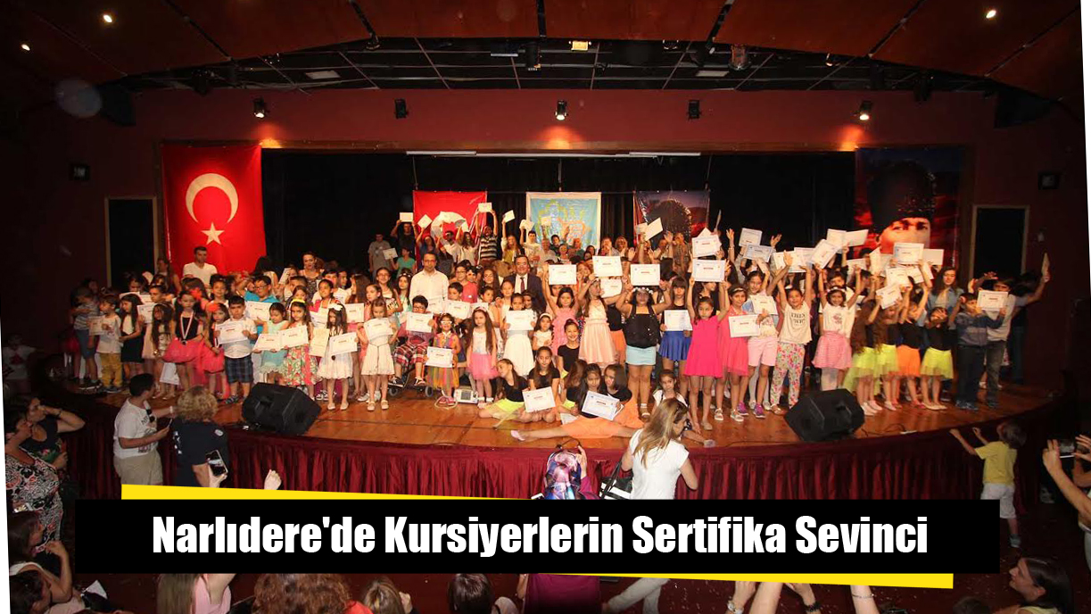 Narlıdere'de Kursiyerlerin Sertifika Sevinci
