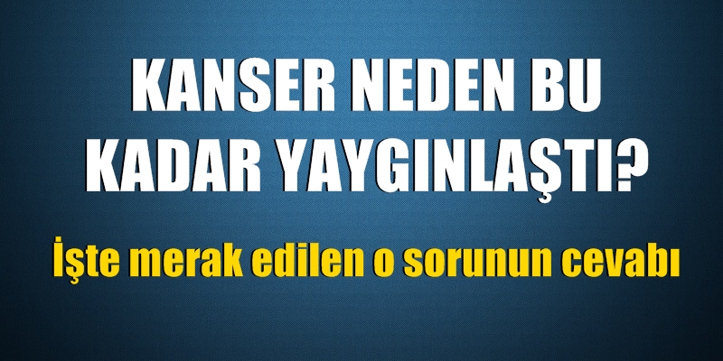 Neden kanser yaygınlaştı? Hiç merak ettiniz mi?