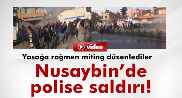 Nusaybin'de miting sonrası olay