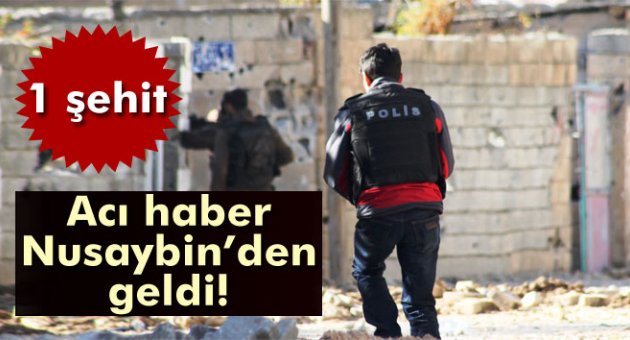 Nusaybin'den acı haber: 1 şehit