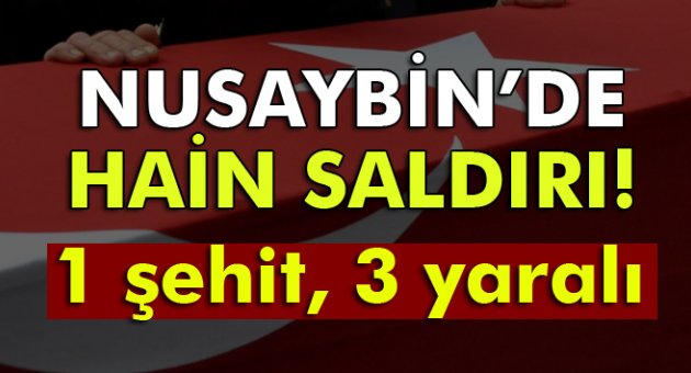 Nusaybin’de güvenlik güçlerine silahlı saldırı: 1 şehit, 3 yaralı