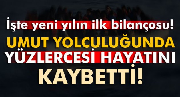 Ocak ayında Akdeniz’de 370 mülteci öldü