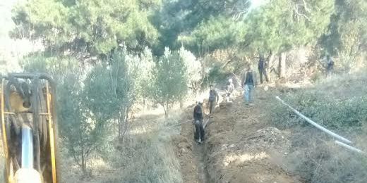 Ödemiş'e 2608 metre sulama suyu şebeke hattı