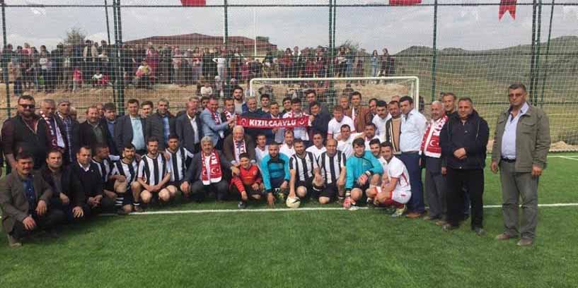 Ödemiş’te halı sahalar Hamza Dağ’ın penaltı atışlarıyla açıldı