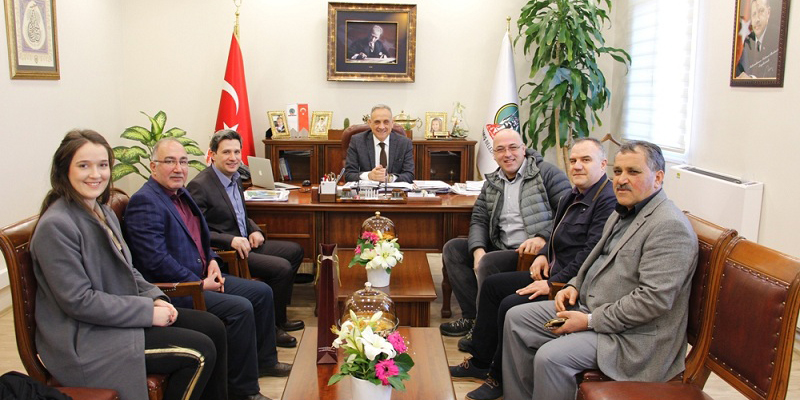 Ödemiş Ticaret Odası yeni yönetimi Başkanı ziyaret etti