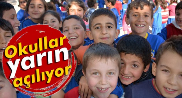 Okullar yarın açılıyor