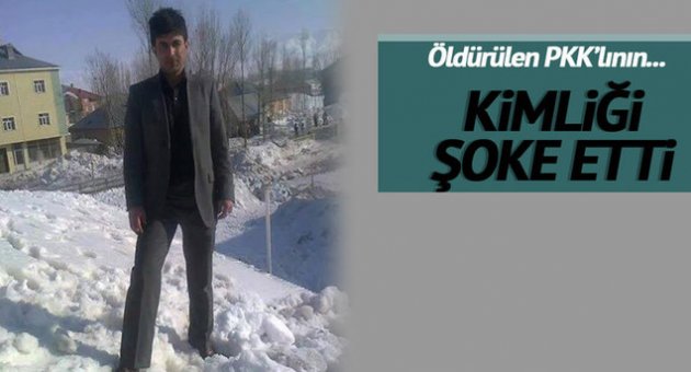 Öldürülen terörist okul müdürüymüş!