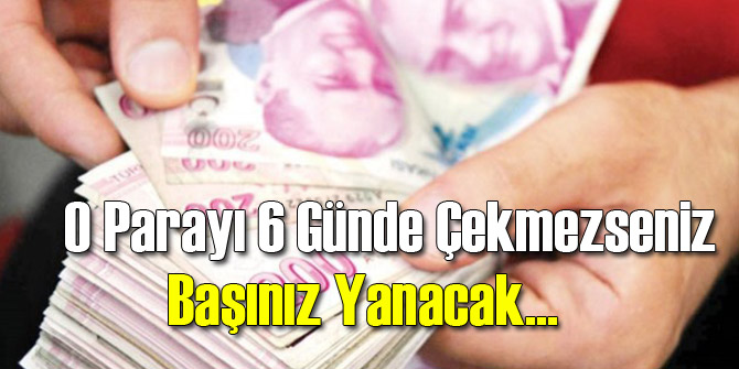 O Parayı 6 Günde Çekmeyen Yandı