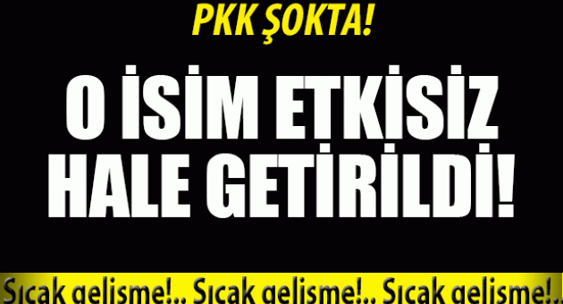 O PKK'lı etkisiz hale getirildi