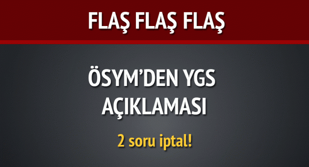 ÖSYM'den YGS açıklaması