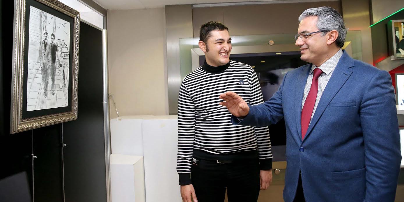 Otizmli ressamdan ‘Filizler’e destek